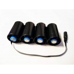 4 x D Battery Replacement Eliminator Kit for Flameless Candles & Other Electronic Devices - BEBZAYOH4