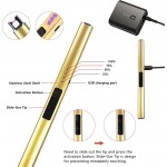 5Pcs Stainless Steel Candle Wick Trimmer Set,Candle Wick Trimmer Candle Wick Dipper Candle Wick Snuffer and Rechargeable Electric Candle Lighter for Candle LoversGold - BSIZ6AD03