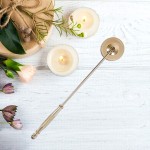 AIEVE Candle Snuffer Candle Extinguisher Candle Accessories Wick Snuffer Accessory with Long Handle for Putting Out Nest Candles Flame Candle Making Scented Candles Aromatherapy Candles Jar Candles - BH5WN8FU2