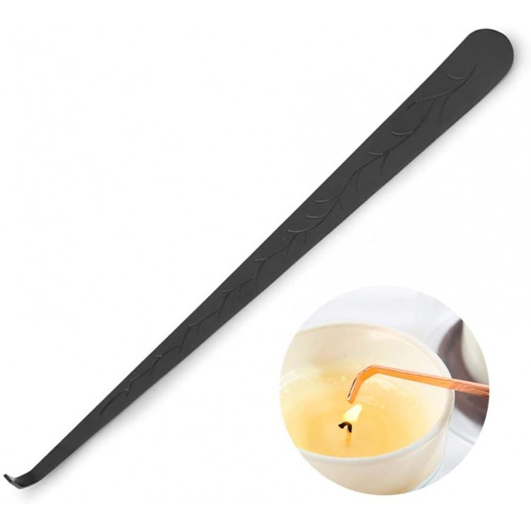 AimtoHome Candle Wick Dippers Candle Wick Hook Candle Accessories for Put Out Extinguish Candle Wick Black - B2JFREISV