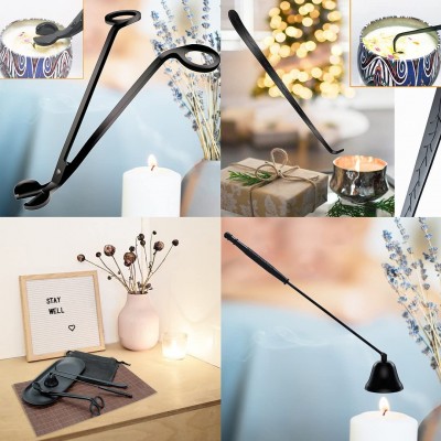 ANFU Scented Candle Accessories Candle Wick Trimmer Wick Cutter Candle Snuffer Candle Tray Candle Wick Dipper Candle Storage Bag - BTSD8SWX4