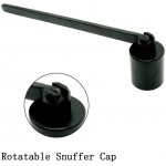 Candle Snuffer Jasie.W Candle Snuffers Matte Black Wick Snuffer Candle Accessory with Rotatable Snuffer and Long Handle for Extinguishing Candle Flame Safely Cylinder Matte Black - BZ5ET0DDR