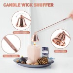 Candle Wick Trimmer Set Wick Trimmer Candle Snuffer Wick Dipper 3 in 1 Candle Care Kit Stainless Steel Candle Accessory Set with Wick Cutter Candle Extinguisher Gift Package for Candle Lovers - BVVBO2045