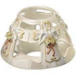 Cosmos Gifts Fine Ceramic Double Love Doves Design Candle Jar Shade Candle Jar NOT Included 6 4 H - BZEUT8CKF