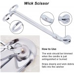 CRASPIRE Candle Wick Trimmer Cutter Candle Wick Mental Oil Lamp Candle Accessories Trimmer Cutter Silver - BM60IE2F6