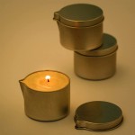 FEESHOW 6pcs Tinplate Empty Tins Special-Shaped Aromatherapy Candle Tin Jars with a Handy Spout Silver One Size - BX6AZFLRQ