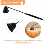 GINSER 3 in 1 Candle Accessory Set Candle Wick Trimmer Candle Wick Dipper Candle Snuffer with Gift Package for Candle & Aromatherapy Lovers Black - B7WWE4NKN