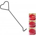 HJ Garden 2PCS Candle Hook Tool Stainless Steel Put Out Extinguish Candle Wick Dipper Snuffer Hook Black - BPZ3WBTJO