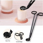 Olamtai 2 PCS Candle Wick Trimmer Candle Wick Cutter Candle Cutter Stainless Wick Clipper Scissor Candle Tool for You to Safely Remove The Cut Wick controllable The Candle Cleaner Burning Black - B1SFIPMGC