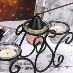 OwnMy 4 in 1 Candle Accessory Set Candle Wick Trimmer Candle Wick Dipper Candle Wick Snuffer Storage Tray Plate Candle Care Tools Gift for Candle Lovers Black - B1MCZH4QR