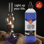 Paraffin Lamp Oil Blue Smokeless Odorless Clean Burning Fuel for Indoor and Outdoor Use with E-Z Fill Cap and Pouring Spout 32oz by Ner Mitzvah - BA2AWFPJT
