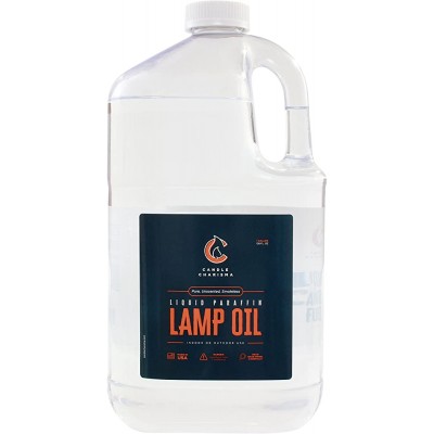 Paraffin Lamp Oil Kosher 1 Gallon Clear and Clean Burning Unscented Pure Smokeless Shabbos Lamp Oil Made in USA - B6E6W4QID