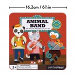 Petit Collage Magnetic Play Set Animal Band – Mix & Match Magnetic Game Board Ideal for Ages 3+ – Includes 2 Magnetic Scenes and over 25 Magnet Pieces Ideal Travel Activity for Kids - B6XV5HQ0O