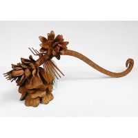 rustic Pine Cone Candle Snuffer metal 8.5" long pinecone - BFT17MH41
