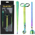 Tidelence Candle Accessory Set Candle Snuffer Candle Wick Trimmer Candle Wick Dipper with Gift Package 3 in 1 Candle Tool Kit Great for Scented Candles Lovers Multicolor - B5X51JVM9