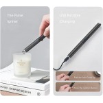 YZGJM Elegant 5Pcs Candle Wick Accessories Candle Wick Trimmer Dipper Snuffer and Rechargeable Electric Candle Lighter Really Suitable for Dating or House Decor. Matte Black - BYLEUG5LD