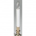 5 Holiday Wonderland 1528-88 9 Clear Brass Plated Electric Sensor Dawn to Dusk Window Candles - B862B9DCE