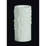 B&P Lamp 4 Height Candelabra Size 7 8 Inside Diameter Candle Cover with Extra Wide Exterior Off White - BXFVL2TPU