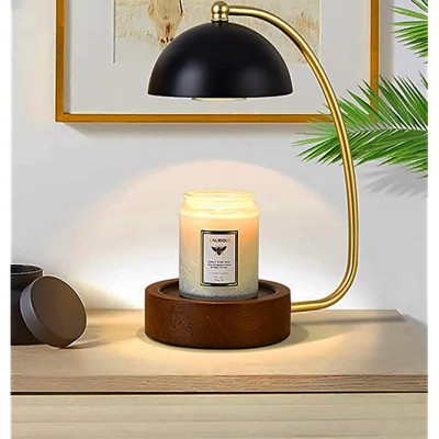 Candle-Warmers Compatible-Dimmable Lamp Style Warmer-Lamp Candles-Melter Electric-Lantern for Scented Candle Adjustable-Brightness and Heater Black - BH7JA6CUK