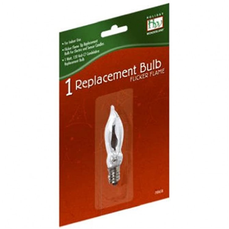 Christmas Candle Replacement Bulb C7 Flicker Flame - BJAOSQI2K