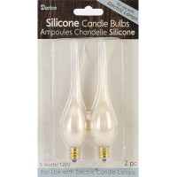 Darice 6201-85 2-Piece Silicone Bulbs Pearlized Gold Finish - BR17XBNEV