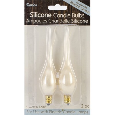Darice 6201-85 2-Piece Silicone Bulbs Pearlized Gold Finish - BR17XBNEV