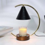 FAKEME Candle Warmer Lamp Wax Candle Melting Candle Light Melter Fragrance for Home Gifts Black - B2I8U010J