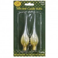 Gold Glow Silicone Candle Bulb Package of 2 - B16O3GHLV
