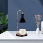 Homyl Candle Warmer Lamp US Plug Melting Wax Light Heater Fragrance Light for Table Bedside Lighting Black - B16LBIRV8
