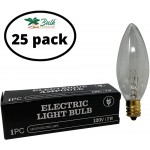 Replacement 7 watt 120 Volt Light Bulb for Window Candle lamp 25 Pack - B3OJRXI86