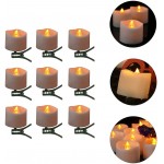 TRBYSTRE 18 Pcs LED Candle Light with Clips Romantic Candle Lamps for Wedding Party Decorations Christmas Tree Decorations - BX8C148R2