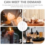 VICASKY 2Pcs Clear Glass Candle Lamp Shade Cylinder Glass Lamp Shade Candle Holder Candle Tube Covers Weddings Party Decoration 15X8X8CM - BFICQZHZX