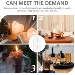 VICASKY 4Pcs Glass Candle Lamp Cover Clear Cylinder Lamp Shade Candle Holders Candle Tube Covers Light Fixtures Replacement Supplies - B2SENIAP1