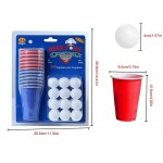 Beer Pong Vertical Beer Pong Saves Space Wood Wall Mounted Home Decor Oktoberfest Family Party Game Darts Table Tennis Elevated Throwing Game Free Pong Sky Blue,Red - BU6YCCO87