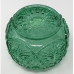 Fenton Art Glass Rose Bowl Candle Holder Green - B6PLC4UV6