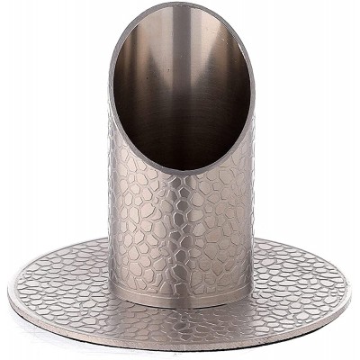 Holyart Candleholder with Leather Effect in Nickel-Plated Brass 3 cm - B01LPX6LX
