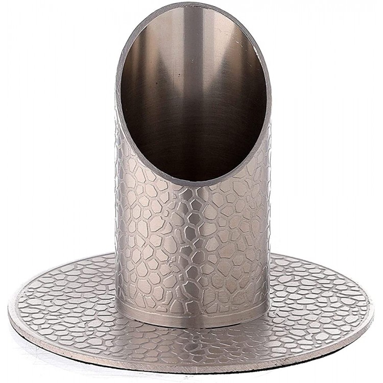 Holyart Candleholder with Leather Effect in Nickel-Plated Brass 3 cm - B01LPX6LX