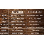 Floating Shelves Rustic Wood Wall Shelf USA Handmade | Set of 2 Light Walnut 24 x 5.5 - BFXXV08AF