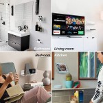 OAPRIRE Floating Shelves Set of 2 with Cable Clips Easily Expand Wall Space Acrylic Small Wall Shelf for Bedroom Bathroom Gaming Room Living Room Office Clear - BY1S8A4J2
