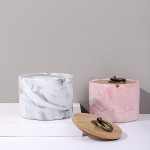 ashtrays for Cigarettes Pink Marble Ceramic ash Tray with lid,Outdoor Ashtray,Desktop Smoking Ash Tray for Home Office Decoration Gray Gray Small - BA3MB761Y