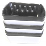 DINY Home & Style Set of 6 Square Plastic Cigarette Tabletop 3.75 inch x 3.35 inch Ashtrays - B5WEV4FGU