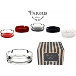 Fargus Glass Ashtrays for Cigarettes Portable Decorative Modern Ashtray for Home Office Indoor Outdoor Patio Use Fancy Cute Cool Ash Tray Pack of 2 Clear - B4A66C68X