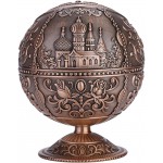 Kadimendium Ashtray Travel Car Ashtray Metal Vintage Style Round Ball for Outdoor Indoor Use for Home Decoration for Gift DecorationCopper Castle - BSNEV15PD