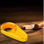 roygra Cigar Ashtray Outdoor Ceramic Ashtray Cigar Travel Ashtray Orange - BP2X5998U