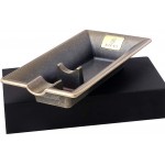 XIFEI Fashion Vintage Cigar Ashtray Bronze Color Household Cigar ashtrays Single Slot Design Bronze - BDHPHRPRE