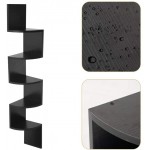AZL1 Life Concept Corner Shelves for Home Office Decor Bedroom Livingroom 7.75 inches Black 2 - BJB5G6SAF