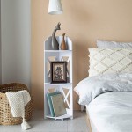 Corner Shelves,Corner Shelf Stand Perfect for Bathroom Storage in Tight Space,Bathroom Corner Shelf Fit for a Toilet Closet,Small Corner Shelf Match Any Room to Organizing Home Decor,White by AOJEZOR… - B0MYECIPS