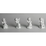 Garwor 4Pcs Set Mini 2.7” Resin Musical Cherub Angel Home Décor Mini Resin Figure Sculpture Crafts Shelves Displaying - BIC9VTT0A