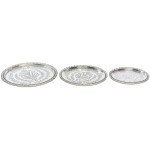 Park Hill Collection XAB10370 Annaliese Glass Plates Set of 3 - BPLXWOZIZ