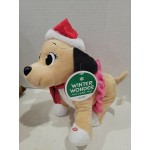 Christmas Animated Pouncing Puppy Dog in Tutu Musical Side Stepper Waddler Sings Santa Baby - BFB8VW0ST